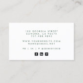 エーテル抽象芸術水彩金ゴールドグリッター 名刺 (裏面)