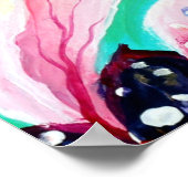 エーテル日本の桜さくらんぼツリー花 ポスター (角)