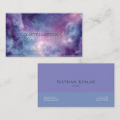 エーテル水カラー銀河系スターダスト 名刺 (正面/裏面)