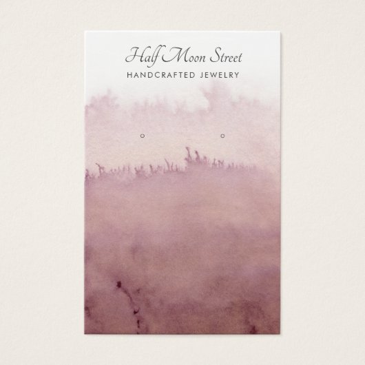 エーテル水彩耳飾りジュエリー表示カード (正面)