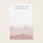 エーテル水彩耳飾りジュエリー表示カード (正面)