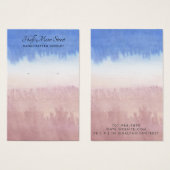 エーテル水彩耳飾りジュエリー表示カード (正面&裏面)