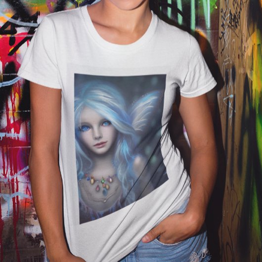 エーテル神秘的な妖精の女の子 Tシャツ