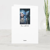 エーテル神秘的な妖精の女空白のの子 カード (裏面)