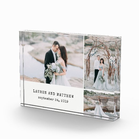 エーテル結婚の | 3枚の写真コラージュ フォトブロック (右)