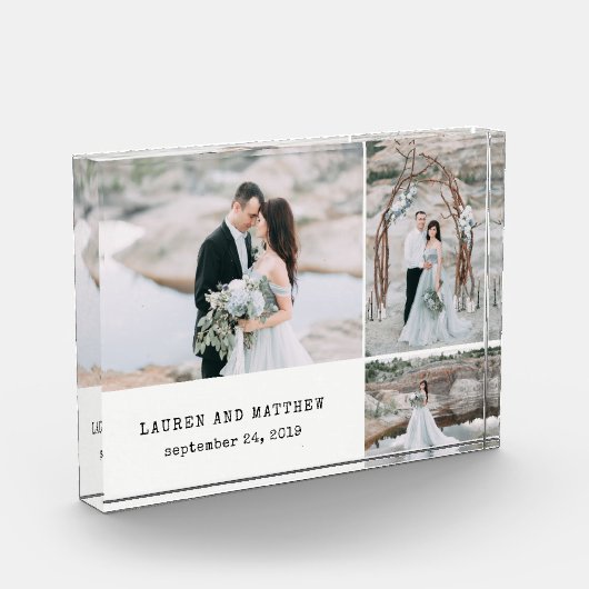 エーテル結婚の | 3枚の写真コラージュ フォトブロック (左)