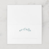 エーテル結婚ユーカリ折り曲げ プレイスカード (外部開封)