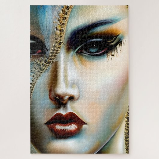 エーテル美しいゴールデン女神 ジグソーパズル (縦)