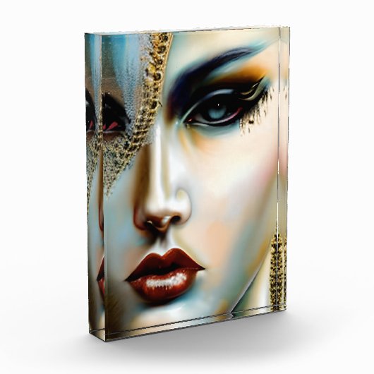 エーテル美しいゴールデン女神 フォトブロック (左)