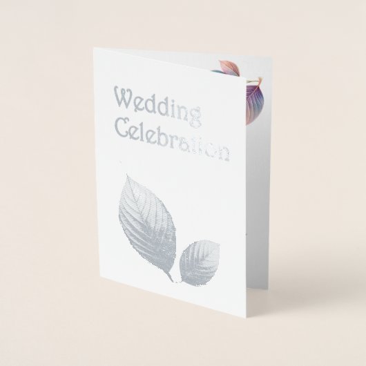 エーテル美しいソフトトーンお洒落パステル離れズ 箔カード (正面)