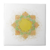 エーテル蓮の花 タイル (正面)