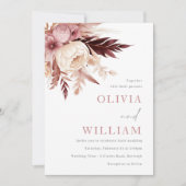 エーテル赤面とブルゴーニュ結婚ボヘミアン 招待状 (正面)