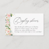 エーテル赤面ピンクローゼディスプレイシャワー エンクロージャーカード (正面)