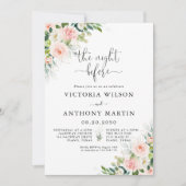 エーテル赤面ピンクローゼリハーサルディナー 招待状 (正面)