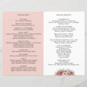 エーテル赤面ピーチフローラ結婚式 プログラム (裏面)