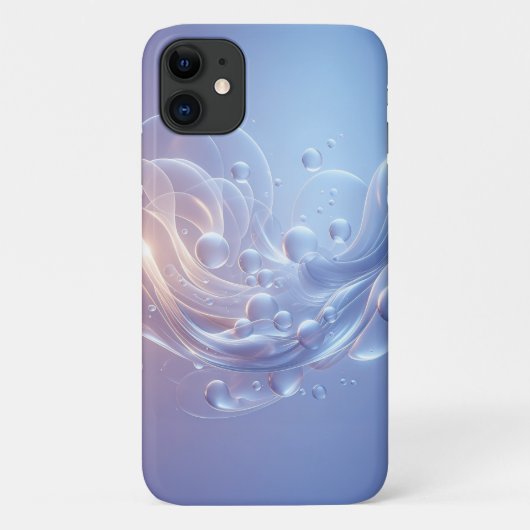 エーテル輝く泡と流体波 - モダンA Case-Mate iPhoneケース (裏面)