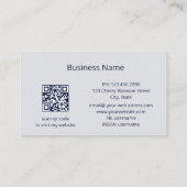 エーテル金ゴールドバラ花 名刺 (裏面)