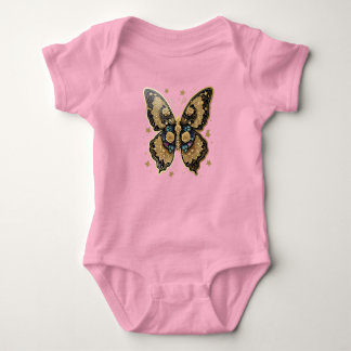 エーテル金ゴールド ベビーボディスーツ