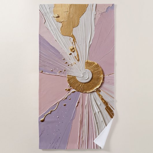 エーテル開花 ビーチタオル (正面)