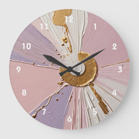 エーテル開花 ラージ壁時計 (正面)