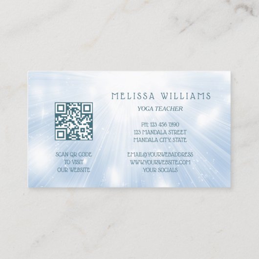 エーテル青曼荼羅 名刺 (裏面)