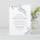 エーテル青 |ボエレガントタニ葉カル結婚 招待状 (スタンド正面)