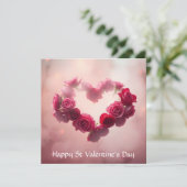 エーテル ソフト ローズ ブーケ バレンタイン シーズンカード (スタンド正面)