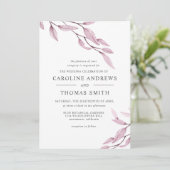 エーテル・ブルゴーニュ |ボタニカル葉結婚の 招待状 (スタンド正面)