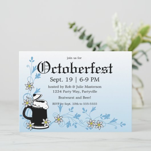 エーデルワイスとスタインエレガントオクトーバーフェスト 招待状 (スタンド正面)