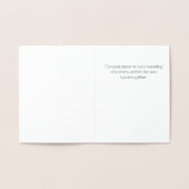 エーデルワイスとバードズ結婚のおめでとう  箔カード (内部)