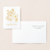 エーデルワイスとバードズ結婚のおめでとう  箔カード (ディスプレー)