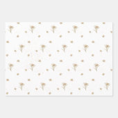 エーデルワイスアルパインワイルドフラワー名 ラッピングペーパーシート (正面)