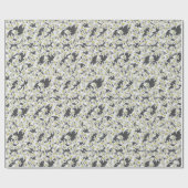 エーデルワイスアルプスワイルドフラワーチャークコテージコア ラッピングペーパー (フラット)