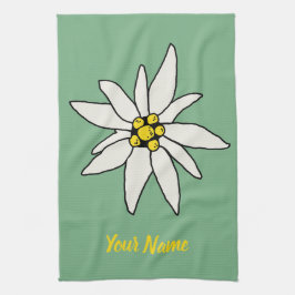 エーデルワイスシャレーフラワーレトロハッツヴィンテージアルム キッチンタオル