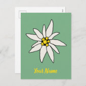 エーデルワイスシャレーフラワーレトロハッツヴィンテージアルム シーズンポストカード (正面/裏面)