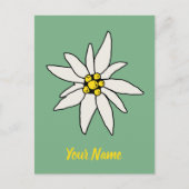 エーデルワイスシャレーフラワーレトロハッツヴィンテージアルム シーズンポストカード (正面)