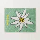 エーデルワイスシャレーフラワーレトロハッツヴィンテージアルム ジグソーパズル (横)