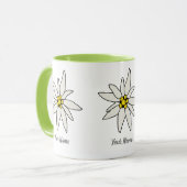 エーデルワイスシャレーフラワーレトロハッツヴィンテージアルム マグカップ (正面左)