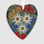 エーデルワイススイスアルパインフラワー オーナメント (正面)