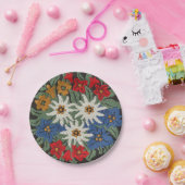 エーデルワイススイスアルパインフラワー ペーパープレート (パーティー)