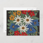 エーデルワイススイスアルパインフラワー ポストカード (正面/裏面)