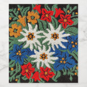 エーデルワイススイスアルパインフラワー ワインラベル (シングルラベル)