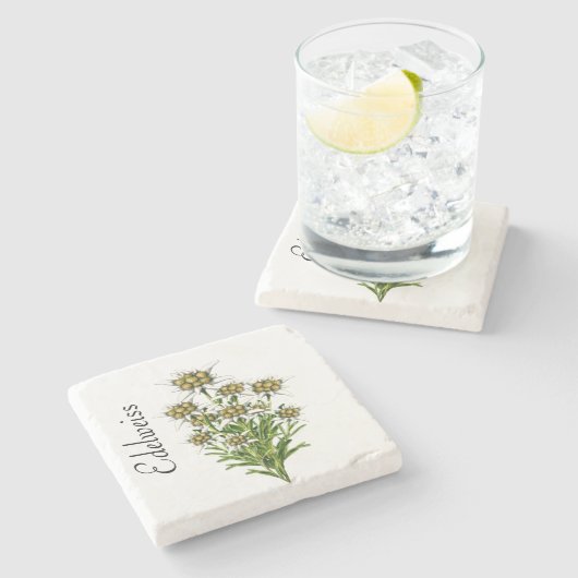 エーデルワイスストーンコースター ストーンコースター (横)