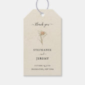 エーデルワイスヴィンテージ結婚フローラのギフトラベル ギフトタグ (正面)