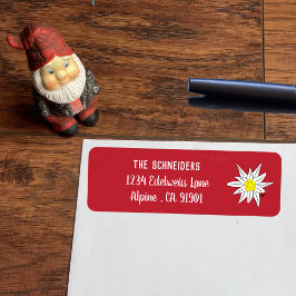 エーデルワイス |アルパインフラワー差出人住所ラベル ラベル