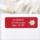 エーデルワイス |アルパインフラワー差出人住所ラベル ラベル (インサイチュ)