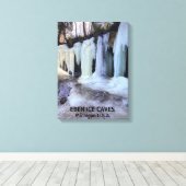 エーベンアイスケイブミシガンアメリカ キャンバスプリント (インサイチュ (ウッドフロア))