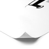 エームズチェア中世紀ミニマルモダンリストラインアート ポスター (角)