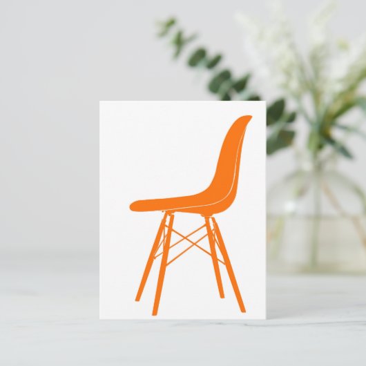 エームズ成形プラスチック製サイドチェア ポストカード (スタンド正面)