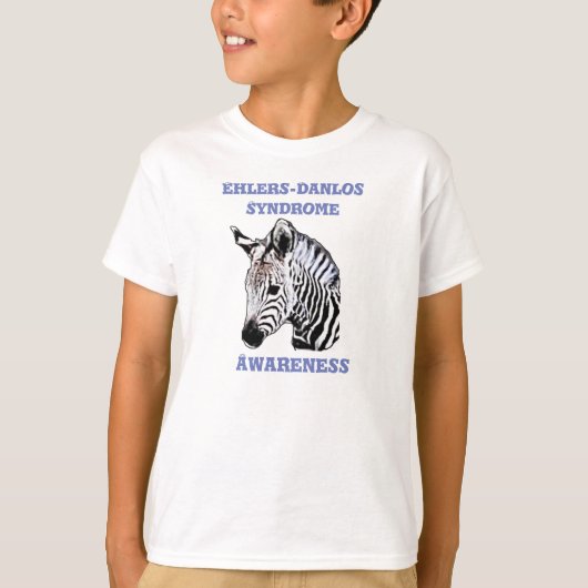 エーラス・ダンロス症候群の認知を広める子供用Tシャツ Tシャツ (正面)